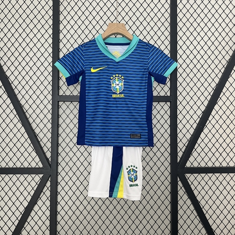 Kit Infantil Brasil 24/25 Torcedor Nike - Azul