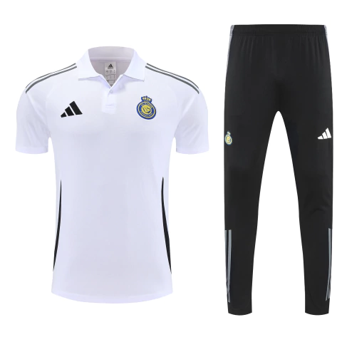 Conjunto Polo Al Nassr 25/26 Adidas Masculino - Branco
