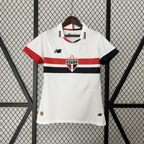 Camisa São Paulo I 24/25 Torcedor New Balance Feminina - Branca