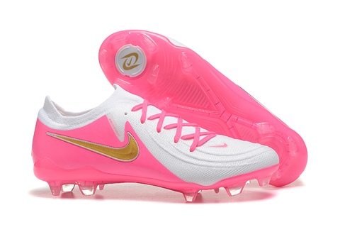 Chuteira Nike Phantom GX2 Elite LV8 FG Campo - Branca/Rosa