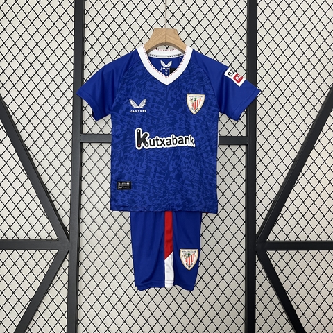 Kit Infantil Athletic Bilbao Away 24/25 Torcedor Castore - Azul