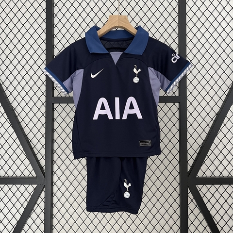 Kit Infantil Tottenham Away 23/24 Torcedor Nike - Azul Marinho