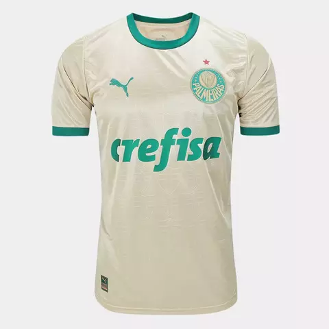 Camisa Palmeiras III 24/25 Torcedor Puma Masculina - Dourado