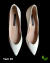 Sapato de Salto Scarpin Bico Fino Branco Jorge Bischoff
