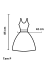 Vestido Azul Claro Palmeiras Farm - loja online