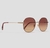 Óculos de Sol Chloé Dourado e Rosa Brilho Marrom Degradê - comprar online