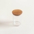 RECIPIENTE REDONDO ACRILICO TAPA DE MADERA 900 ML - comprar online