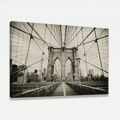 Quadro Ponte do Brooklyn Nova York - Vintage Sépia - comprar online