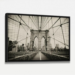 Quadro Ponte do Brooklyn Nova York - Vintage Sépia na internet