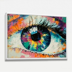 Quadro Olho em Cores Artístico - Quadro Amado