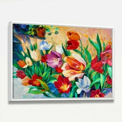 Quadro decorativo Flores em Arte - Quadro Amado