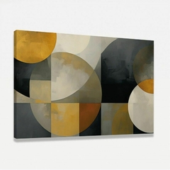 Quadro Decorativo Abstrato Pinceladas em Formas - comprar online