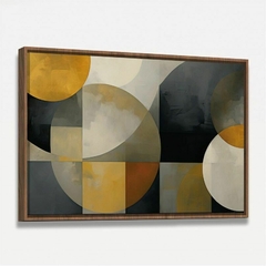 Quadro Decorativo Abstrato Pinceladas em Formas - loja online