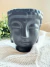 Cachepot Cabeça Buda Preto - comprar online