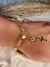 Pulseira de mini terço Citrino