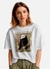 Oversized T-shirt - White-headed Marsh Tyrant-02F