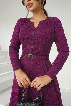 Vestido Melange roxo - Dessah Boutique