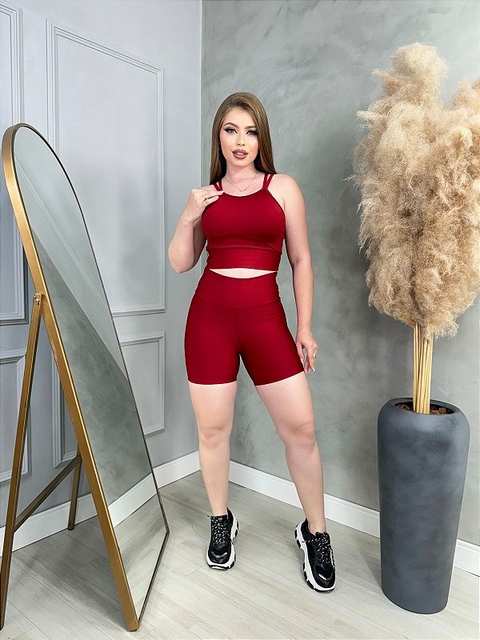 Conjunto Suplex Roberta vermelho