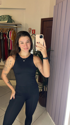 Regata Luiza + Legging Bolsos - Poliamida Soft