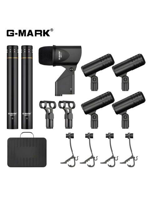 SET DE MICROFONOS PARA BATERIA G-MARK GD1.7