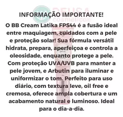 BB Cream Latika Clareador FPS 44 - loja online