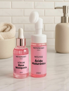 Kit Skincare Menimake bay Dride Sérum Rosa Mosqueta 30ml + Mousse de Limpeza Facial 150ml - comprar online