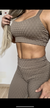 Conjunto Jacquard Poliamida Tulipa - Coffee - Ariana Moda Fit