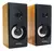 Parlantes Para Pc Smart Tv Madera Notebook Usb Netmak Bora E Color Negro