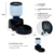 Imagen de Comedero Automático Digital Gadnic® para Mascotas | Programable y Recargable | Negro
