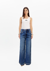 Calça Jeans Wide Leg Cintura Alta