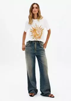 Calça Jeans Full Length Cintura Alta