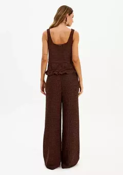 Conjunto Blusa e Calça Tricô - Silvia Vieira Boutique