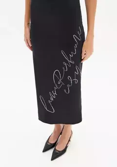 Vestido Super Midi Sem Mangas Brilhos - comprar online