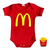 Imagem do Body de Bebê Mc Donalds Tematico Mesversario Bory Bori Bory Bodi Fantasia