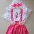 Vestido Infantil Masha Temático Mesversário Personagens Roupa De Bebe Masha e o Urso Romper Jardineira Body Vestidinho na internet