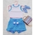 Conjunto Infantil Cropped + Shorts Saia Canelado Ribana 3D Confortável Estiloso Fashion Moderno Mini Diva 06 ao 08 Menin na internet