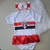 Body Tematico Bebe Do Time São Paulo FC Body com Saia Menina De Time São Paulo Bory Bori Bory Bodi Fantasia