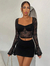 Blusa importada de encaje negro en internet