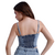 Top Tiras Cristal celeste