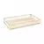 BANDEJA DE METAL DOURADA COM PALHA 15CM X 25CM X 3CM - comprar online