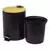 LIXEIRA PEDAL BAMBU BLACK - Essenciale Decor | Decorações Essenciais