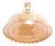 Queijeira de Cristal Daisy Âmbar 19,5cm x 13cm - Wolff