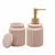 Conjunto 2 Peças para Banheiro de Cerâmica Stripes Nude - Lyor