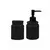 CJ 2 PECAS PARA BANHEIRO DE CERAMICA STRIPES PRETO - comprar online