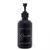 Porta Creme de Vidro Fosco com Pump em Plástico Preto 250ml