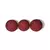 Bola de Natal Decorada C/ Glitter 6 und (Vermelho Marsala) 6 cm