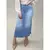 Saia Julia jeans Midi Pikuxa - comprar online