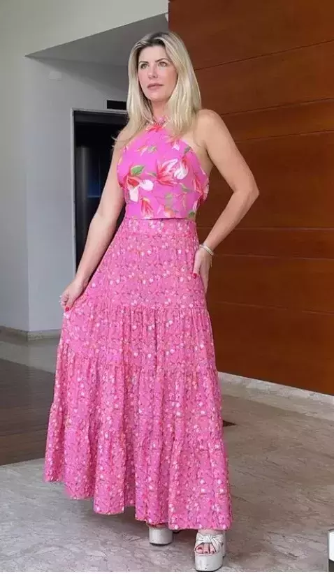 Saia Midi Floral