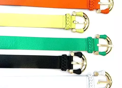 Cinto Feminino Fivela Dourada