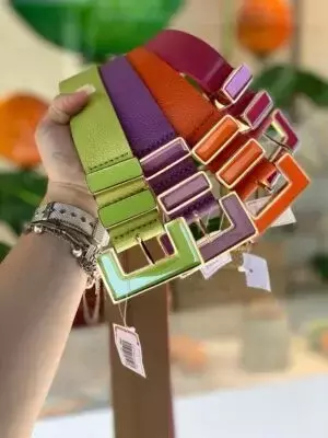 Cinto Feminino Fivela Quadrada